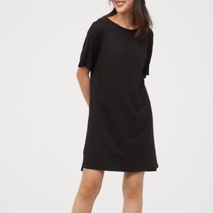 Black T-shirt dress